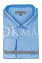 Мужская рубашка Stenser C3016 (светло-синяя)