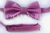Фактурная бледно-фиолетовая бабочка - галстук