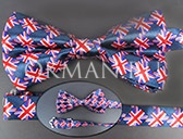 Бабочка - галстук с британским флагом