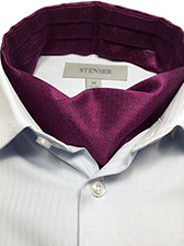 Аскот (мужской шейный платок) глубокого пурпурного цвета