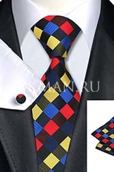 Подарочный набор (галстук, платок и запонки)