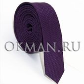 Фиолетовый узкий галстук George Lee 3 см