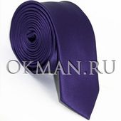 Фиолетовый галстук матовый GEORGE LEE 7 см