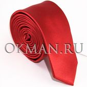 Красный галстук матовый GEORGE LEE 7 см