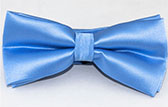 Голубая атласная бабочка - галстук