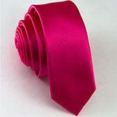 Узкий галстук темно-розового цвета